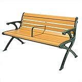 ミヅシマ工業　セパレートベンチSB1　背肘付　SB1-SWE 244-0074　【ガーデンベンチ・公