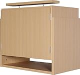 選べる5カラー！天井つっぱり上置き 幅 60cmX奥行39cm 天井高226cm～265cm対応(ナチュラル)