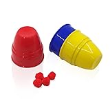 【手品 マジック】Cups & Balls/３色カップ＆ボール プラスチック製のカップ チョップカップ ボールが移動、消失、出現マジック 近景マジック道具 手品 道具