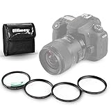 82MM Ultimaxx プロフェッショナル 4ピース HD マクロクローズアップフィルターキット (1、2、4、10ジオプターフィルター) カメラレンズ用 82mmフィルタースレッドと保護フィルターポーチ付き