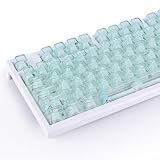 「夏限定」キーキャップ 113キー ダブルショット OEMプロファイル 緑 透明 PBT カスタムキーキャップセット 60% 65% 75% 80% 100%メカニカルキーボード用 Cherry Gateron MXスイッチ用 グリン