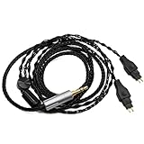 Youkamoo交換用オーディオアップグレードケーブル 互換性 Compatible for Sennheiser HD650 HD600 HD580 HD660S HD660S2 HD58X Massdrop HD6XX 銀メッキ銅ケーブル 3.5mm, 1.5m / 150cm