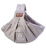 ババスリング 【日本正規品保証付】【正規代理店】 抱っこひも/ベビースリング BBS204　エンブロイドリーシルバー