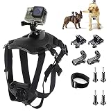 ペットドッグベルト ペット GOPROカメラ用 ジンバル カメラ GoPro犬マウントハーネス調節可能 GoProヒーロー6/5/5セッション/ 4セッション (大型犬用)