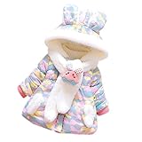 Tonsee 女の子 超可愛い コート ふわふわ 暖かい アウターウェア 防寒 ジャケット フード付き (70, パープル)