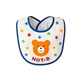 (ミキハウス)ｎホットビスケッツ　防水素材使用☆ビーンズ＆キャビットスタイ　マルチ（87）