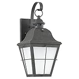Sea Gull Lighting 89062BLE-46 Chatham - One Light Outdoor Wall Sconce, Oxidized Bronze Finish with F