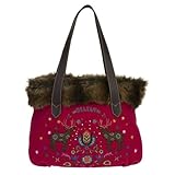 Oilily Folkloric Wool トートバッグ フュ−シャピンク OES1252-3604