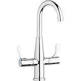 ELKAY MANUFACTURING COMPANY Lead Law Compliant 2.5 GPM 2 Handle Lever One Hole Bar Faucet Chrome ELK