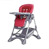 子供用ダイニングチェア 子供用ダイニングチェア多機能折りたたみチェアポータブルダイニングテーブルプラスチック (色 : ワインレッド)