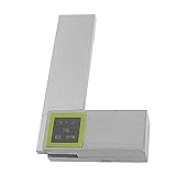 uxcell　曲尺　メトリックスケール　直角定規　アングル90　スクエア定規　広く使用　メトリック　63 ｘ 40mm　金属