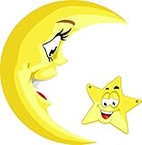 ベビー/保育園ピールスティック壁アートステッカーデカール太陽、月、星、雲、レインボー、から選択メニュー