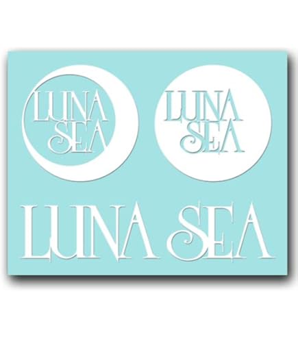 Amazon.co.jp: 絵柄だけ残る ステッカー S 「LUNA SEA」 黒 044B