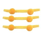 赤ちゃんの女の子の髪のバンド新生児のヘッドバンドかわいい髪の弓、黄