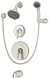 Symmons 5506-stn-trm Elm浴槽、シャワーとHandshowerトリム、サテンニッケル