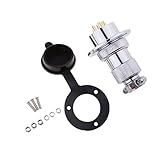 SONONIA 防水　新型　12-24ボルト　デッキ　プラグ/コネクタ/コンセント　ネジ付属　全３種類 3サイズ - 4P, 25mm