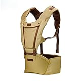 Sawors抱っこひも ベビーキャリア　おんぶ紐　スタンダード　多機能 ポリエステル 新生児 赤ちゃん 前抱きタイプ 後抱きタイプ つかれにくい腰ベルトタイプ　ビブ　ポケット付　黄色