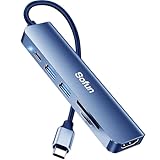 USB ハブ Type-C 【4K HDMI出力・5Gbps高速転送】 usbハブ 6in1 usb3.0 SD/TF対応 100W PD充電 軽量 多機能 ドッキングステーション Mac/Windows/PS5対応 テレワーク 在宅勤務