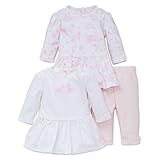 ガーデン2pkドレス/レギンスセット – ホワイト/ピンク カラー: ピンク