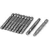 uxcell　ヘキサゴンヘッドドライバービット　 5mm　六角シャンク磁気　6.3ｍｍ　10個入り
