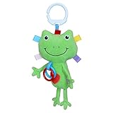 MagiDealキュートPlush Baby Frog Rattlesベッドベビーカー音楽Hanging Bell Teething RingおもちゃHand Eye Coordination
