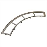 ミヅシマ工業　グレーチング　オプション　フリーハードル専用　受け枠　変形曲線　　曲線仕様　431-2000　※グレーチング別途 ステンレス