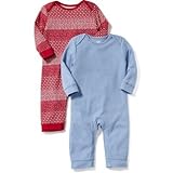 オールドネイビー OLD NAVY/ ワンピース2パック ブルーコンボ ロンパース長袖 0～3ヶ月【並行輸入】