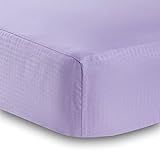 BreathableBaby Solid Fitted Crib Sheet, Lavender by BreathableBaby