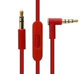 Coyktonty Beats Solo3.0 Solo2.0 ヘッドホン用 3.5mm 交換ケーブル (レッド) 2.0m
