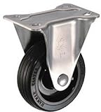 ハンマー　オールステンレス　Ｓ型固定　ゴム車１２５ｍｍ