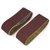 uxcell サンドペーパー サンディングベルト 研磨帯 320グリット 研磨剤素材 5個