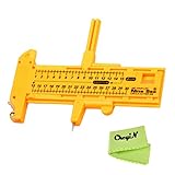 (Ckeyin)  サークルカッター   コンパスカッター    円切りカッター   イエロー   直径1cm～30cmの円をカット