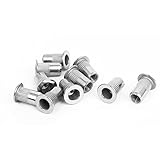 uxcell リベットナット　M5　304ステンレススチール　挿入　シルバートーン　10個入り