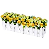 人工花の配置部屋のコンポーネントウッドフェンス花の装飾-B02