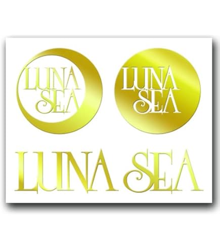 Amazon.co.jp: 絵柄だけ残る ステッカー S 「LUNA SEA」 黒 044B