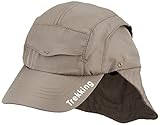 エムジュニア 日除け付きアウトドアハット カーキ 53cm