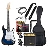 Photogenic フォトジェニック エレキギター 初心者入門 エントリーセット STタイプ ブルーサンバースト ST-180/BLS [ソフトケース/シールド/アンプ/チューナー/ストラップ/ピック/ピックケース/弦/ワインダー/教則DVD/調整用レンチ付属]