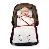 Elli & Nooli PadiBlanket 50% Organic Stroller Padding Plus Layer Blanket, Red, 0 Plus Months by Elli