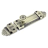 SODIAL(R) 5.5インチのドア亜鉛合金のスライディング　ラッチバレルボルト　ブロンズトーン