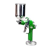 Valianto W77-G HVLP Gravity Feed Spray Gun Green Nozzle Size 3.0mm [並行輸入品]