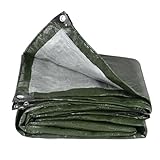 zmayastar ブルーシート 防水シート ビニールシート 屋外 雨よけシート 軽量 厚手 防水・撥水 防寒 水害対策 豪雨対策 耐摩擦 耐摩耗 引裂き抵抗 両面防水 両面コーティング 折りたたみ 屋外 屋根保護 (5m*6m)