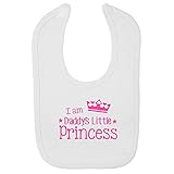 (フロソ) FLOSO 赤ちゃん・ベビー用 I Am Daddys Little Princess(私はパパの小さなプリンセス)プリント ベルクロビブ スタイ (ワンサイズ) (ホワイト)