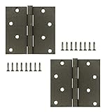 Stanley 821 – 231 4 Inch Squareコーナードアヒンジアンティークニッケルピューター( Pack of 2 )