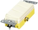 Hubbell Wiring Systems RCD111LA tradeSELECT Single Pole Combination Quiet 3 Rocker Switch, 15A, 120-