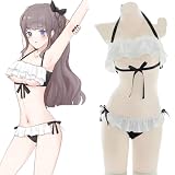 [SENMHS] メイド セクシー コスプレ エロ 過激 下着 コスチューム ランジェリー ベビードール ミニ 可愛い 萌え 衣装 ハロウィン 仮装 衣装 撮影会 トップス Tバック ２セット
