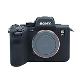 SIUTATDSH カメラカバー シリコンケース 適用 Sony ソニー A7V A7M5 ILCE-7 Mark 5 A7R5 A7R M5 シリコンカバー カメラケース 撮影ケース ライナーケース カメラホルダー、耐震・耐衝撃・便携·三脚設置でき、電池交換でき (ブラック)
