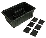 Homak HA01016116 Plastic Tote with 6 Dividers [並行輸入品]
