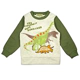 ボーイズ|キッズ|トップス長袖[恐竜倶楽部]長袖|裏起毛|トレーナー|スウェット|長袖トップス|恐竜柄|スウェット 130cm A柄-オートミール