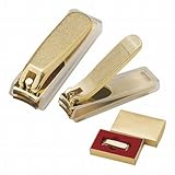 金メッキ爪切り（小）　カバー付（13個1セット）