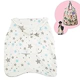 buddy buddy UVカット・吸水速乾 3wayフィットケープ(ホワイトスター) ファッションバッグ付